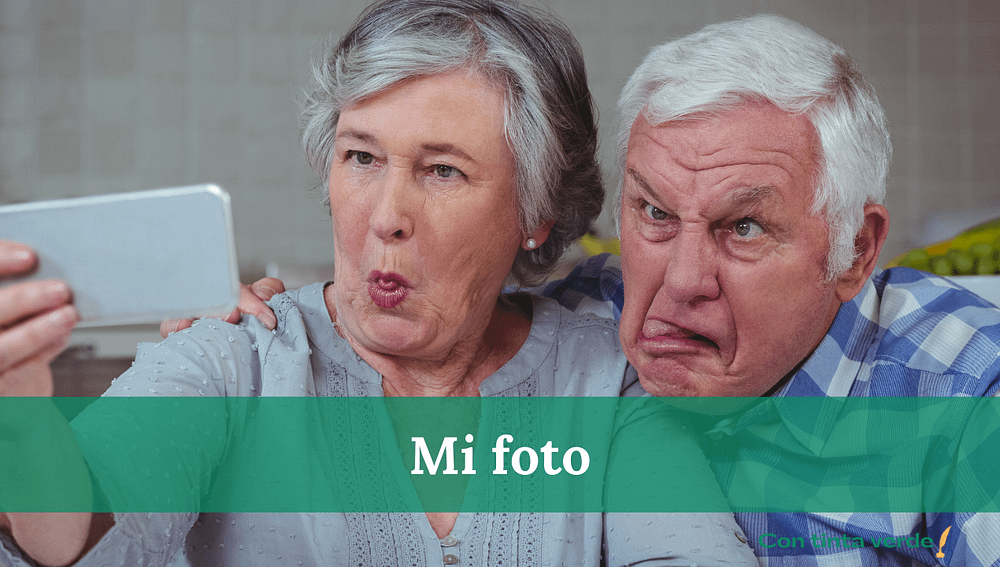 escribir con mi foto